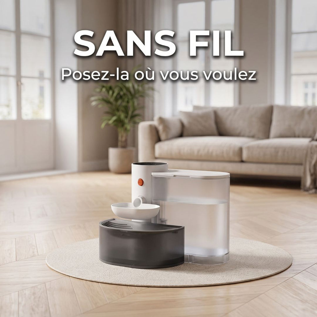 Fontaine à Eau Intelligente 3L — Sans Fil & Rechargeable | Aqua