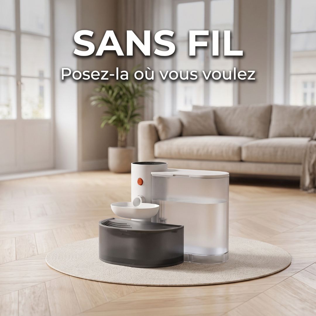 Fontaine à Eau Intelligente 3L — Sans Fil & Rechargeable | Aqua