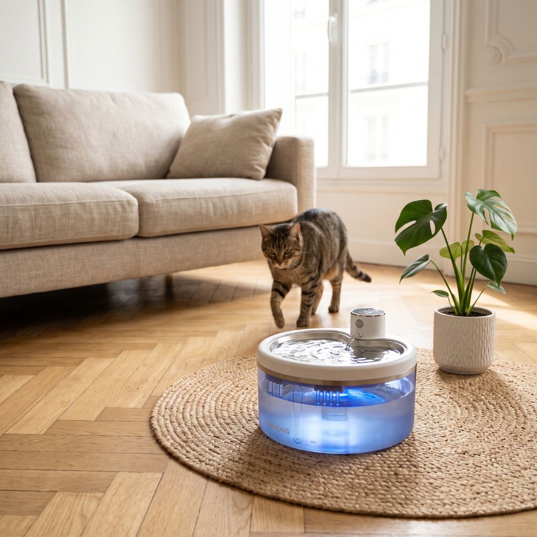 Fontaine à Eau Inox 2,5L — Détection de Mouvement Automatique | Nami