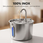 Fontaine à Eau pour Chat en Inox — Silencieuse & Facile à Nettoyer | Source