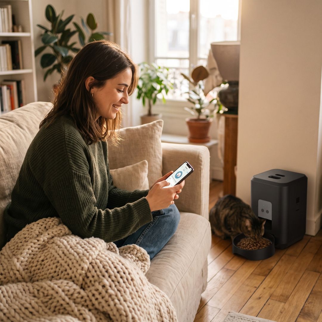 Distributeur Automatique Connecté WiFi — Contrôle par App | Tempo