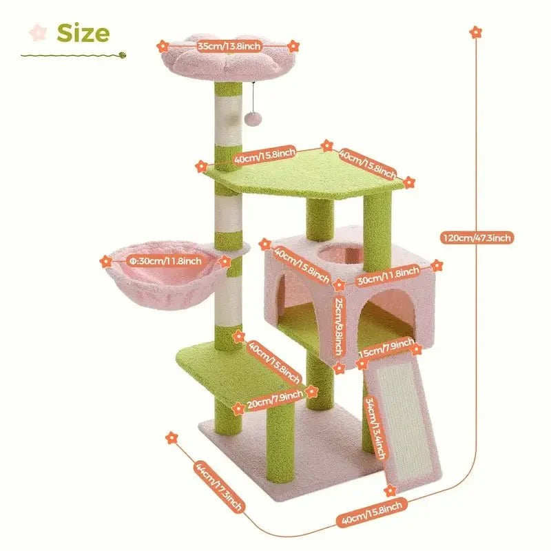 Arbre à chat 120 cm - Hauteur idéale | Chatizon