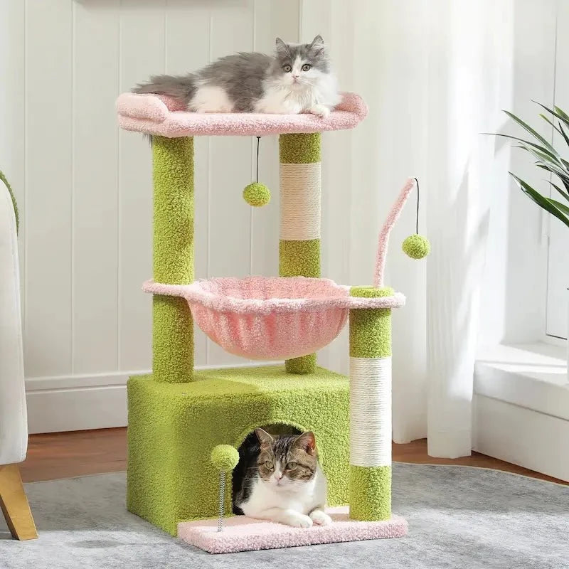 Arbre à chat 4-en-1 avec condos - Confort multi-niveaux | CozyClimb