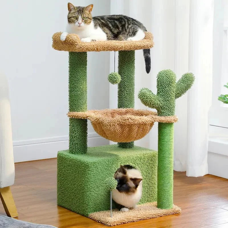 Arbre à chat 4-en-1 avec condos - Confort multi-niveaux | CozyClimb