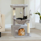 Arbre à Chat Compact 84cm — Condo, Hamac & Plateforme | CozyPerch