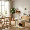 Arbre à Chat Rotin 79cm — Condo Tressé & Griffoir Sisal | Cocon